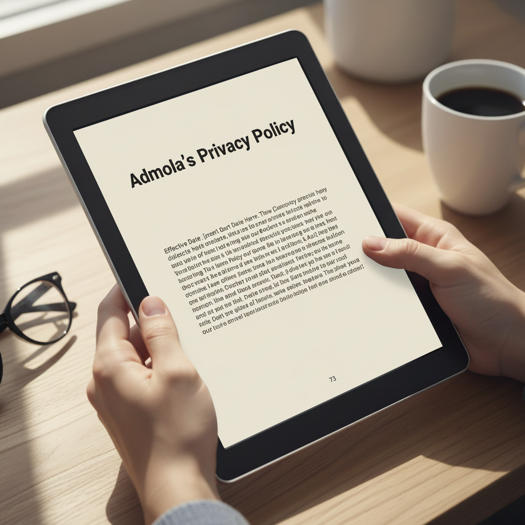 Privacy Policy for Admola digital marketing website