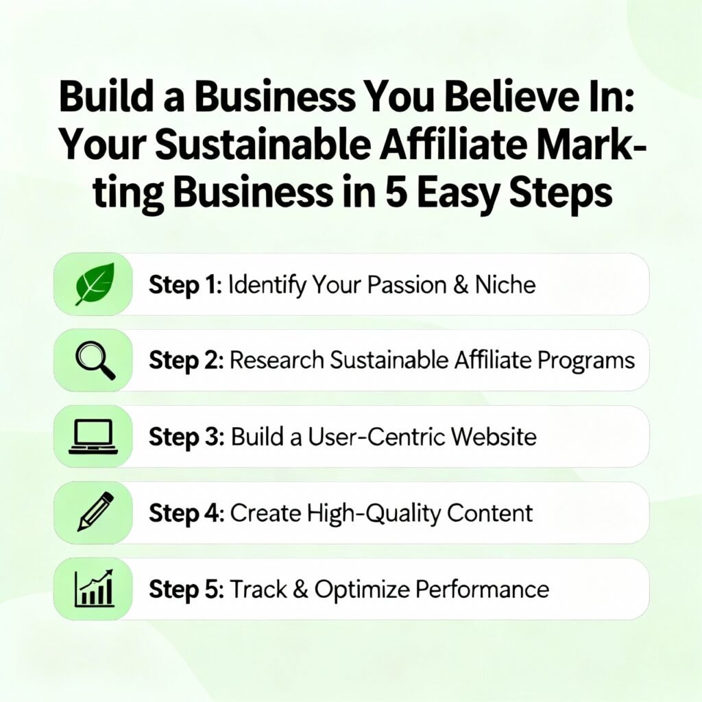 Build a Business You Believe In: Your Sustainable Affiliate Marketing Business in 5 Easy Steps