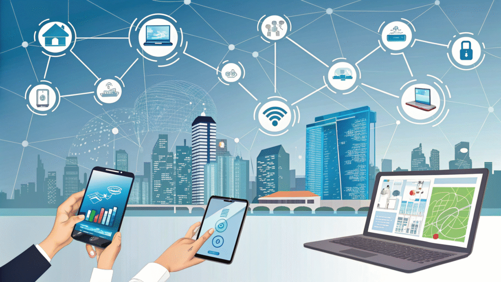 "Marketer analyzing omnichannel engagement metrics on dashboard screen"